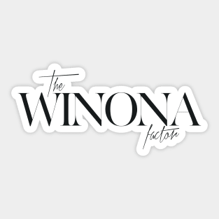 The Winona Factor Sticker